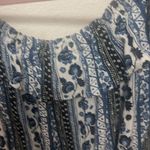 Derek Heart Bohemian Blue and White Women's Top Photo 3