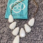 Kendra Scott Harlow White Statement Necklace Photo 1