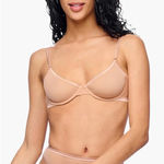 Cosabella  Soire Confidence Molded Underwire Bra Beige Size 36B Sheer Pushup Photo 0