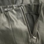 ZARA  Faux Leather Pants Womens S Black High Rise Flare Slim Vegan Stretch Edgy Photo 8