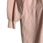 Helsa  Organic Cotton Pink Crewneck Drawstring Long Sleeve Sweatshirt Dress S Photo 3