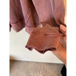 We The Free  by Free People Buttercup Thermal Scoop Neck Top Pink Women's Medium Photo 5