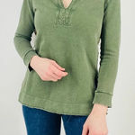 Anthropologie  Pilcro Split-Hem Tunic Top in Moss Green Size XXS Photo 0