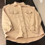 Wilfred Aritzia  Free 100% Organic Cotton The Ganna Shaket, tan , oversized S Photo 11