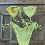 Aerie Green Bikini Triangle Top and Tie-Side Bottoms Photo 1