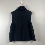 Nina Leonard  Black Real Fur lambswool and angora black vest size XL Photo 4