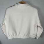 NEW Calia Womens XL 1/4 1/2 Zip Pullover Cream Textured Oversized Athleisure Photo 4