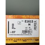 Corral Western Boots Leather Horseshoe Embroidered Studded Cowboy E1615 Sz 7 Brown Photo 7