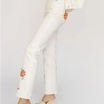 Reformation Cynthia High Rise Straight Jeans Flora Embroidery Size 26 NWT Photo 1