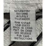 Habitat Clothes To Live In Tunic Size Medium Black White Stripes Textured Artsy Photo 10