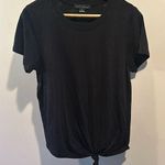Sanctuary Small Classic Black Front Knot Short Sleeve Tee Photo 0