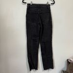 Abercrombie & Fitch  The 90s Straight Ultra High Rise Black Denim Jeans Sz 26 R Photo 5