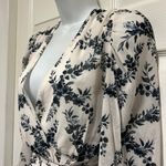 In The Style Lorna Luxe Mini Wrap Mono Floral Print Dress Photo 3