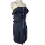 Black Silk ruffle dress by Athe Vanessa Bruno short Little Black dress EU 40 Size undefined Photo 2