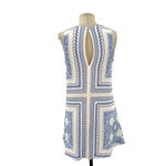 Lovers + Friends Lovers +‎ Friends Colette Dress Bella Scarf Print White Blue Size Medium Photo 6