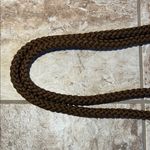 Vintage M & G Bertini Gold Brown Metallic Weave Bag with Woven Rope Handles Photo 10