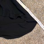 Elevenses Anthropologie  Black Slit Leg Gaucho Capri Pants. Viscose/Rayon Size 8 Photo 3