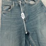 ZARA Women's grey toned high rise wide leg Blue Jeans Photo 3