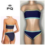 PilyQ NEW.  NAVY PLATINUM BIKINI. M-top/S-bottom. Retails. $179. Photo 1