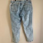 ASOS Design Curve Acid Wash High Rise Straight Leg Boyfriend Fit Jeans Size 18 Blue Photo 1