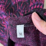 Nenette Milano Black Purple Geometric Metallic Mock Neck Sweater Dress Size M Size M Photo 5
