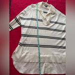 Hilary Radley Women's 2-Fer Sweater, Off-White & Black Stripe, Size XXL Photo 10