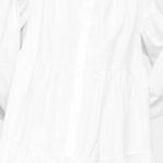 Topshop Nwt‎  tiered poplin shirt in white Photo 0