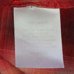 Talbots Woman Size 14W Plaid Blouse Ruffle Front Red Beige Plaid Prairie Modest Photo 6