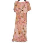 Vintage Edwardline Front Tie Italian Midi Dress Peach Pink Size 10 Photo 4