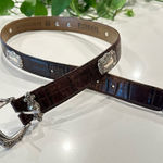 Fossil Vintage Leather Brown Belt Size Medium Photo 0
