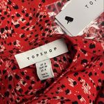 Topshop ✨SALE Ruffle Red Detail Dress US 4 NWT Photo 11
