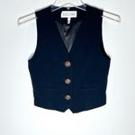Saloni Crop Waistcoat in Black Vest Sz 2 Photo 2
