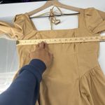 Anthropologie By Womens Dress M Square Neck Poplin Mini Crop Sleeve Fit & Flare Photo 13