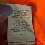 NWT MERAKI Women's Orange Neon Sleeveless Top Size S Tassels Beach Festival Y2K Photo 10