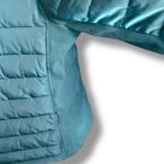 Universal Standard Teal Hooded Puffer Jacket Quilted Medium NWT Comfort Panel Photo 3