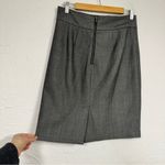 Vivienne Tam  Grey Pencil Skirt Womens 4 Preppy Classic Modest Dark Academia Photo 2