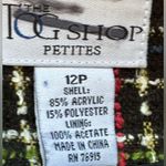 Buttons TOG Shop. Multi Color Plaid Blazer SZ 12 P W Pockets Black & Gold  Photo 7