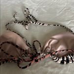 Xhilaration Black and Cream Zebra Bikini Top NWT Photo 2