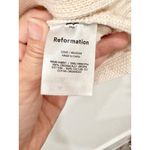 Reformation  Organic Cotton Boatneck Pullover Sweater Cream Women's Size Medium Photo 5