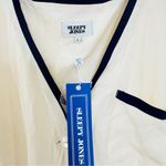 Sleepy Jones Bettina Cardigan In Silk
Charmeuse with Navy Accents cream NEW Blue Photo 3