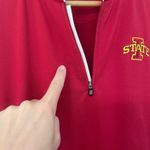 Iowa State Cyclones Red Quarter Zip Jacket Size Large Photo 1