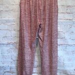 Abercrombie & Fitch Pants Womens Small Red White Striped Jogger Pajama Lounge Photo 4