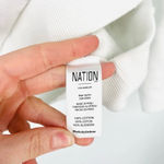 Nation Ltd  Crewneck Sweatshirt with Shoulder White Size S Photo 6