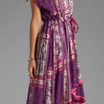Free People  Rose Garden High Low Dress in Violet Combo Size XS Photo 2
