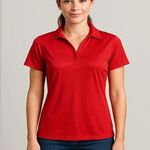Red Kap 1923 M Red Short Sleeve Polo, Industrial Work Shirt, Women's Size M Photo 0