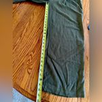 Rag Poets  Green Linen Straight Leg Cropped Pants Size Small Elastic Waist Photo 9