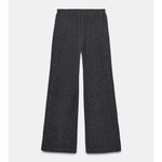 ZARA NWT 2 piece matching pants set charcoal gray zipper front collared top Photo 13