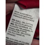 Chico's  Dark Solid Red Button Front Long Sleeve Blouse Shirt Size 3 - XL 16/18 Photo 2