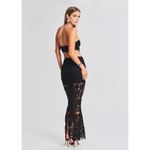 Rococo Sand NWT Eliza Black Lace Cutout Maxi Dress Size M | Evening Gala Formal Size M Photo 1
