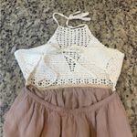 Love Culture  White and Pink Backless Dress Photo 3